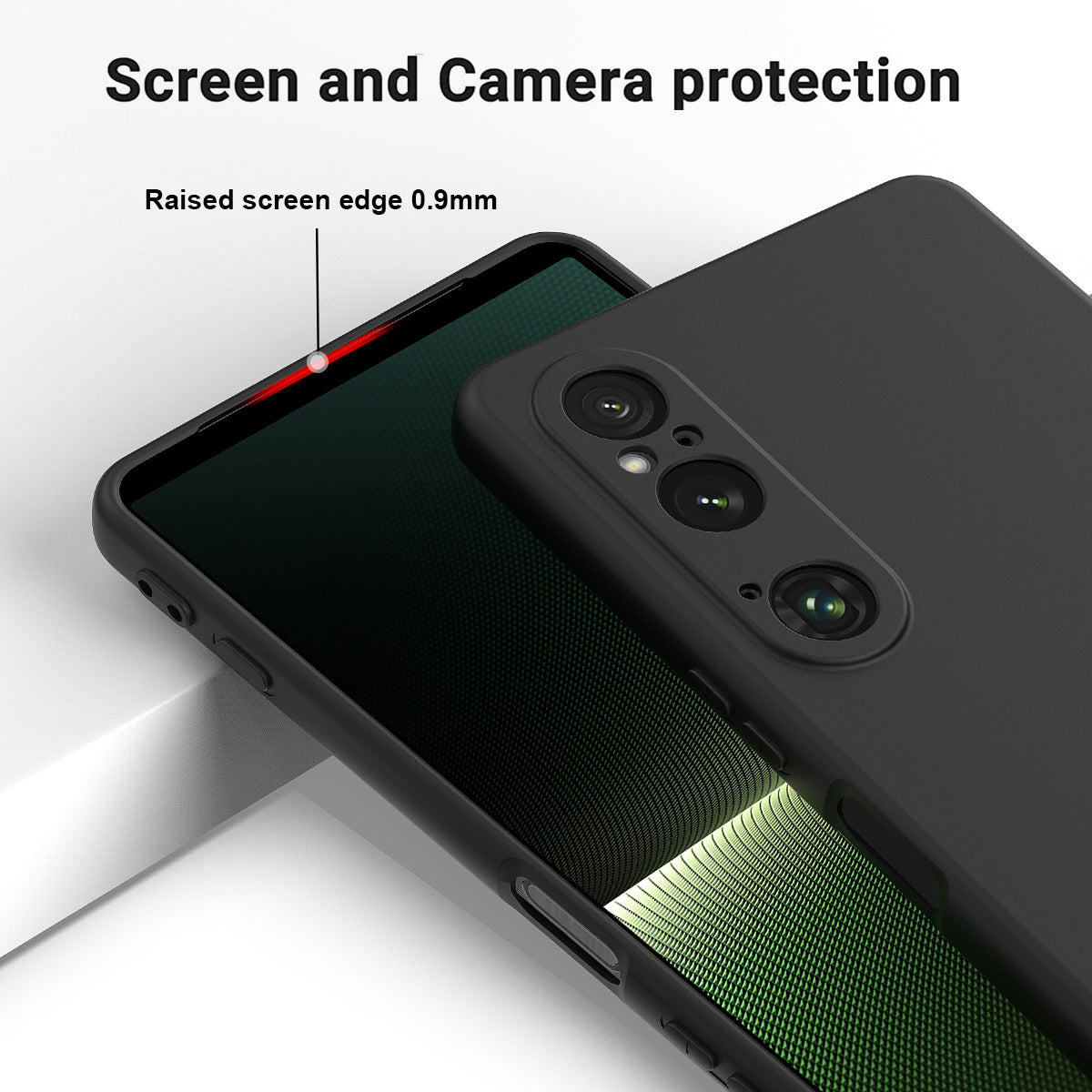For Sony Xperia 1 VI Case Liquid Silicone Lining Cushion Drop Protection Phone Cover with Strap For Sony Xperia 1 VI Case Liquid Silicone Lining Cushion Drop Protection Phone Cover with Strap